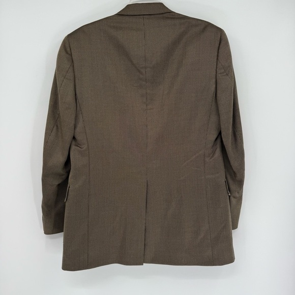 Hart Schaffner Marx Mens Size 38R Wool Blazer Sport Coat Suit Jacket Green/gold - Picture 8 of 10